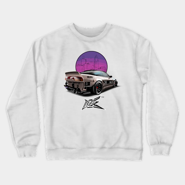 240SX nismo silvia s13 pandem beige Crewneck Sweatshirt by naquash